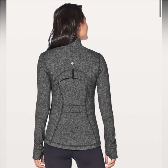 Lululemon Define Jacket Heathered Herringbone Black Women’s 6 - Picture 2 of 13